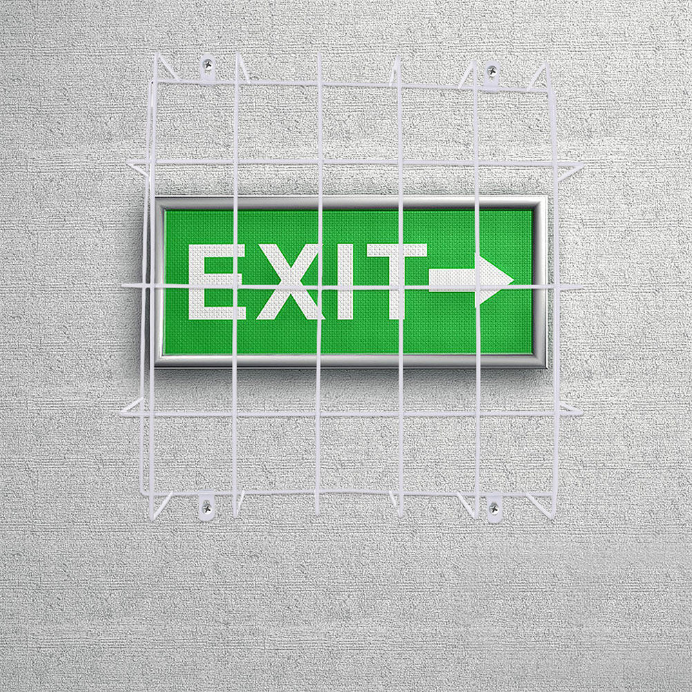 Emergency Exit Sign - 2 piezas de jaula protectora de