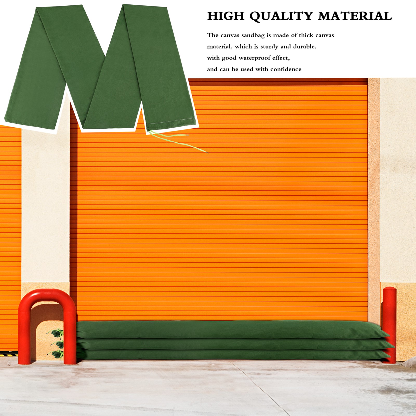 Flood Barrier Bag - Saco de arena largo de lona