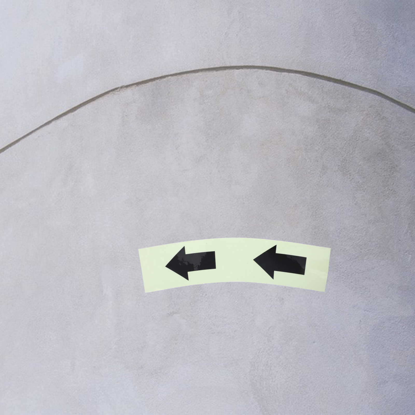 Emergency Exit Sign - Cinta reflectante con flechas que brillan
