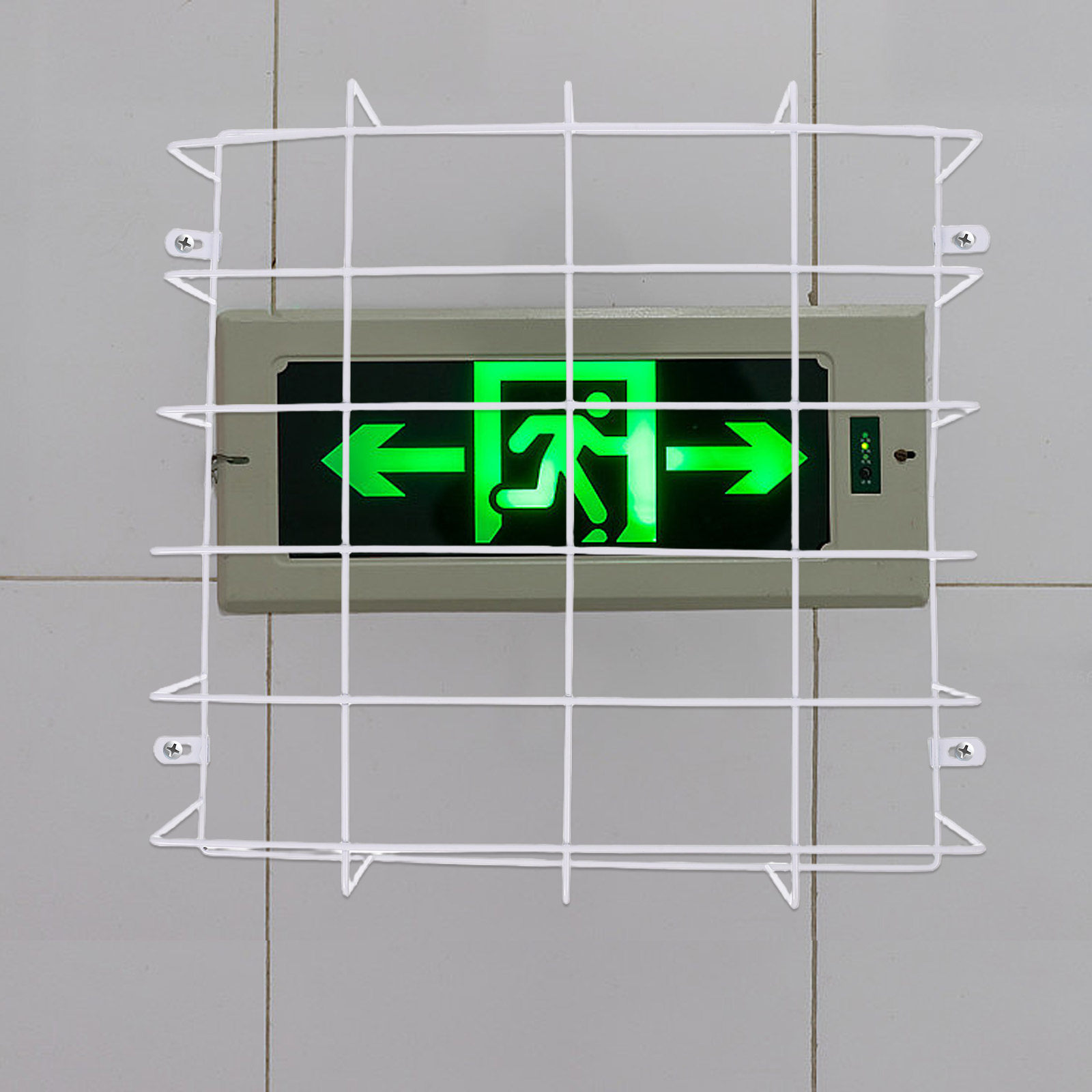 Emergency Exit Sign - Cubierta protectora de malla de alambre