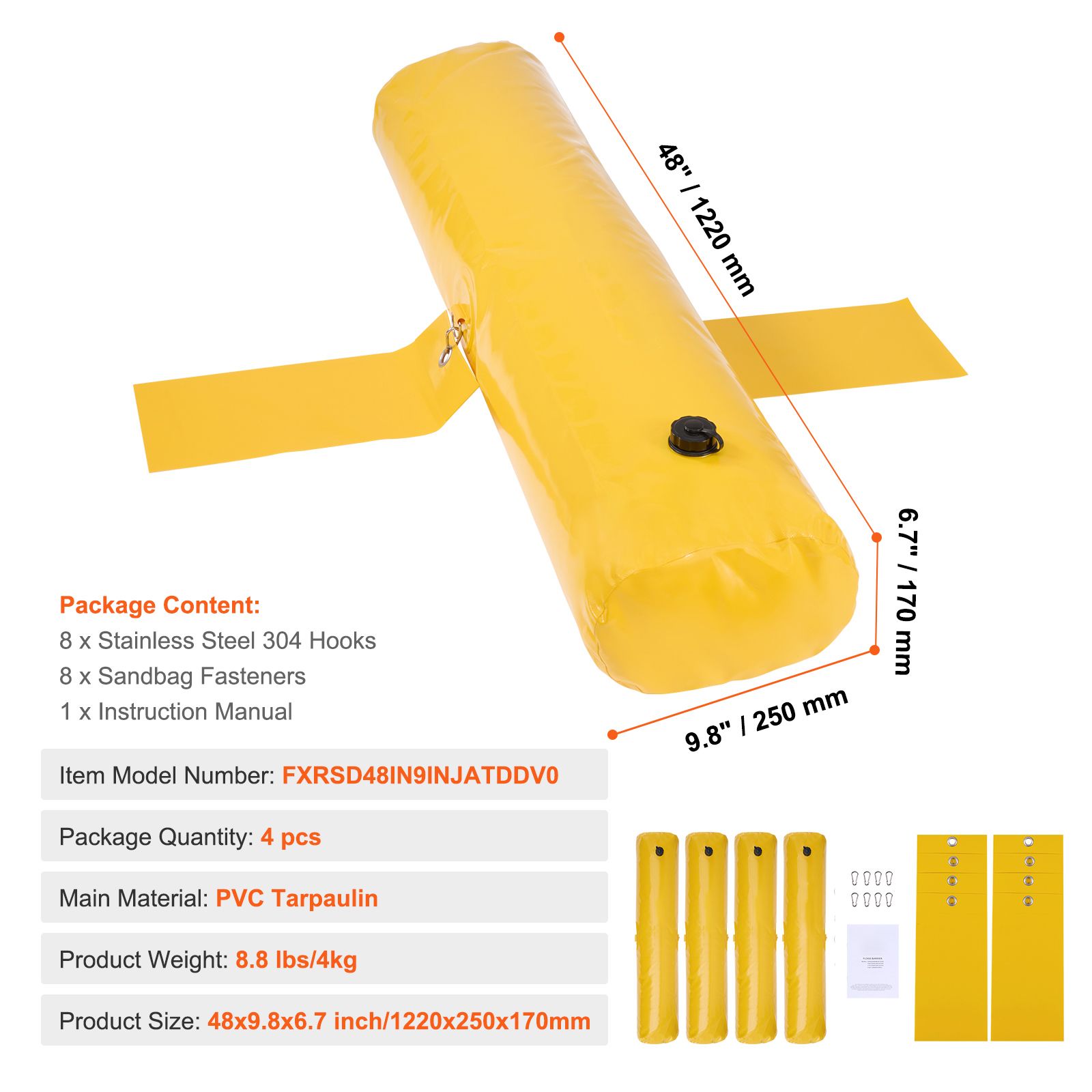 Flood Barrier Bag - Barreras contra Inundaciones, Bolsas de Arena