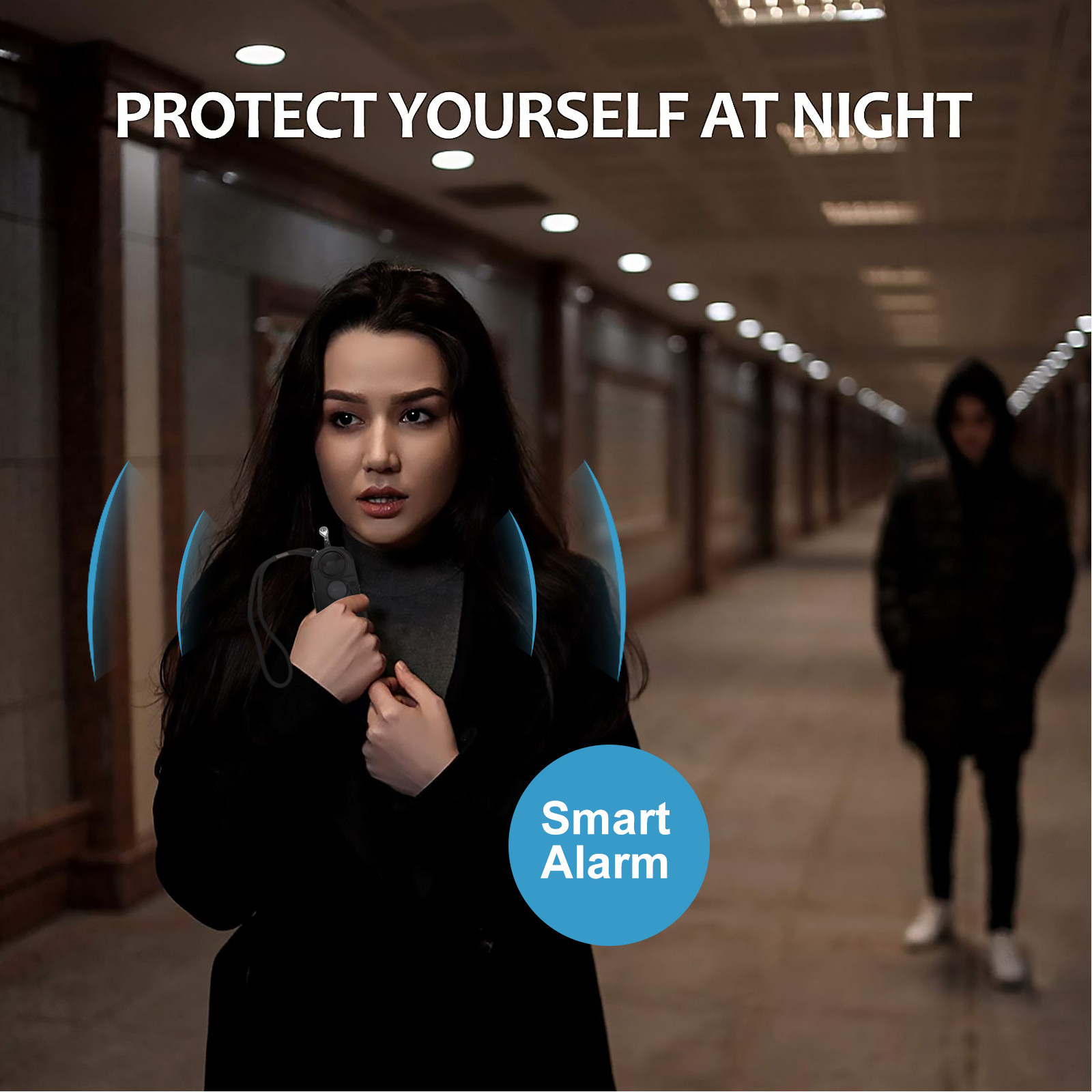 Personal Alarm Keychain - Llaveros con alarma personal, luz indicadora