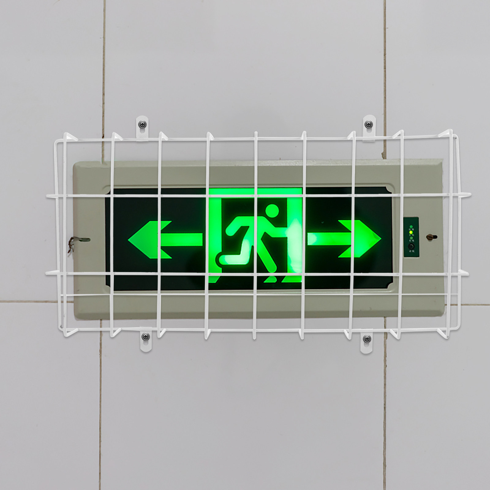 Jaula protectora de malla metá - Emergency Exit Sign reseña y precio