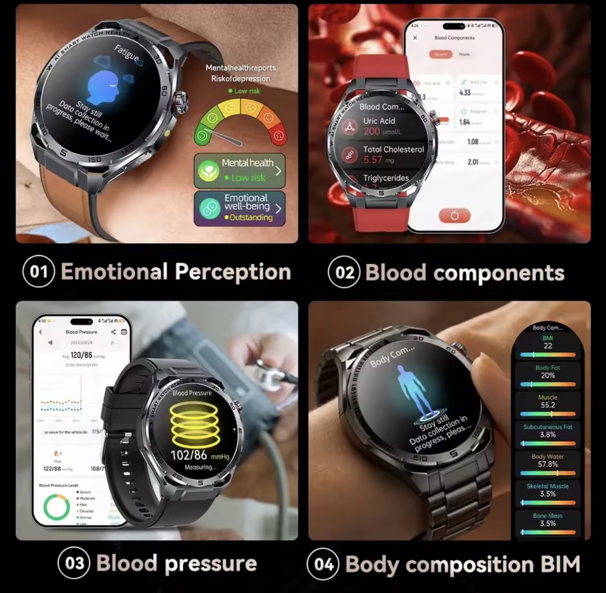 Reloj Médico ECG 2026 con IA,  - Medicine Cabinet Lock reseña y precio