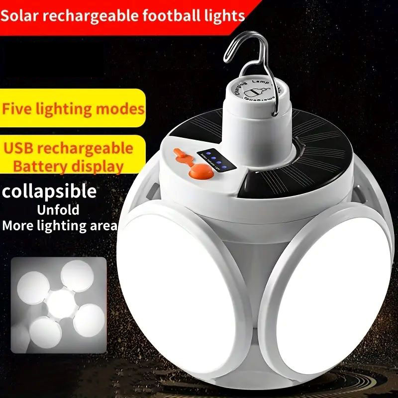 Luz de carga Solar con ganchos - Power Outage Light reseña y precio